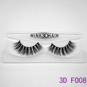 3D naturlige Mink Øjenvipper